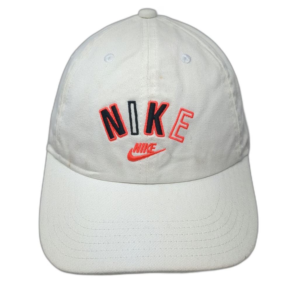 Nike Baseball Cap White One Size Heritage86 Embroidered Logo Adjustable Hat